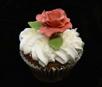 Cup Cake with rose